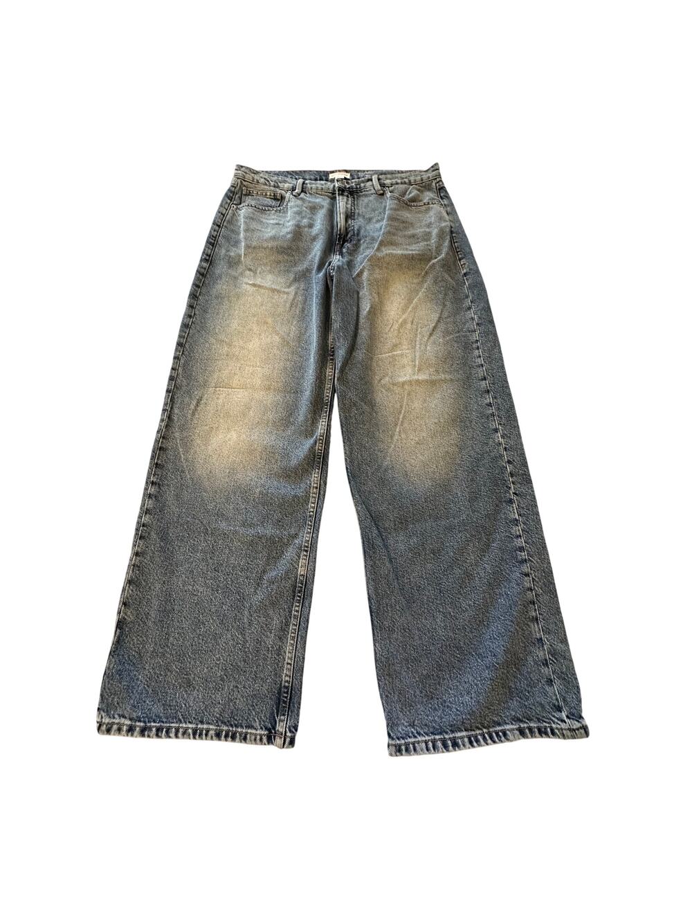 Good American Women's 12 Baggy Wide Leg Low Rise Jeans